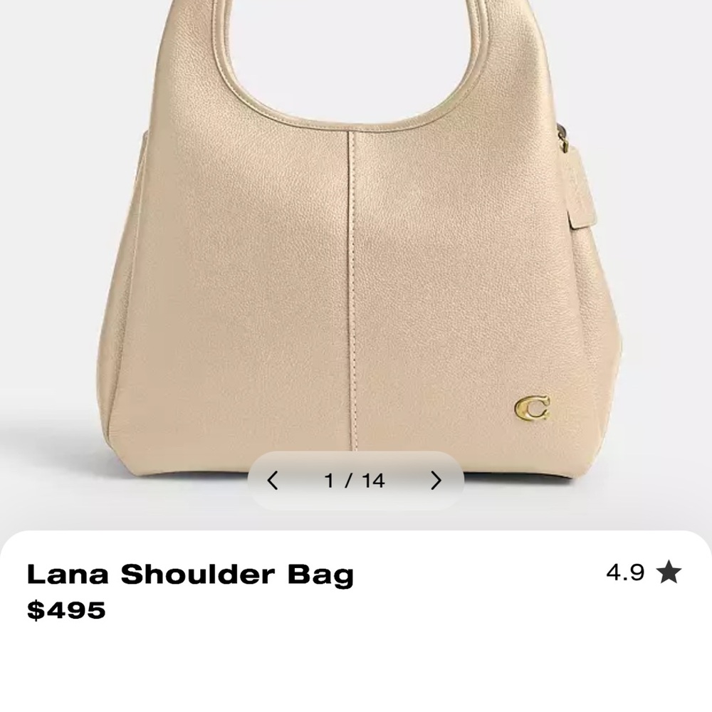 Coach Tan Shoulder Bag
